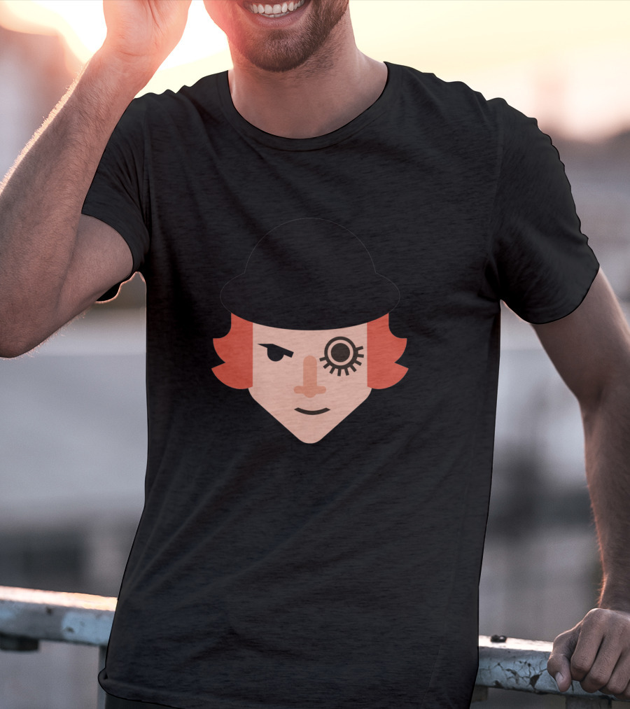 Alex D Clockwork Orange Iconic Bowler Hat Eyelashтересен T-Shirt