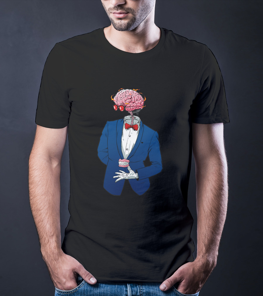 Anatomy 1112234 Brain Bow Tie Suit T-Shirt