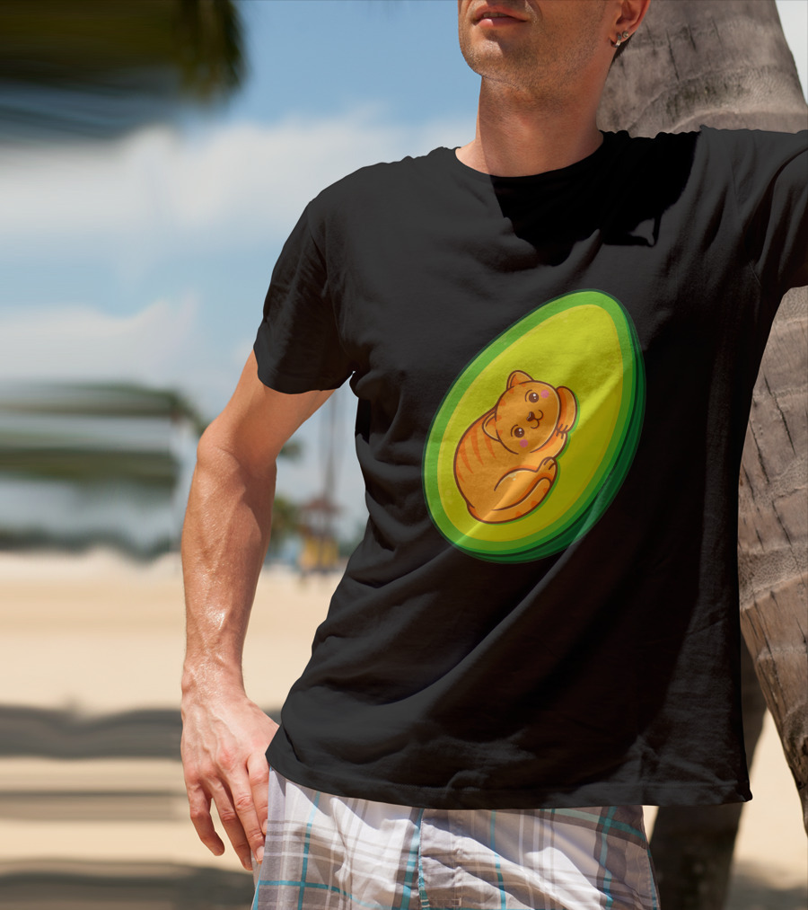 Avocato Cute Cat In Avocado 1635797 T-Shirt