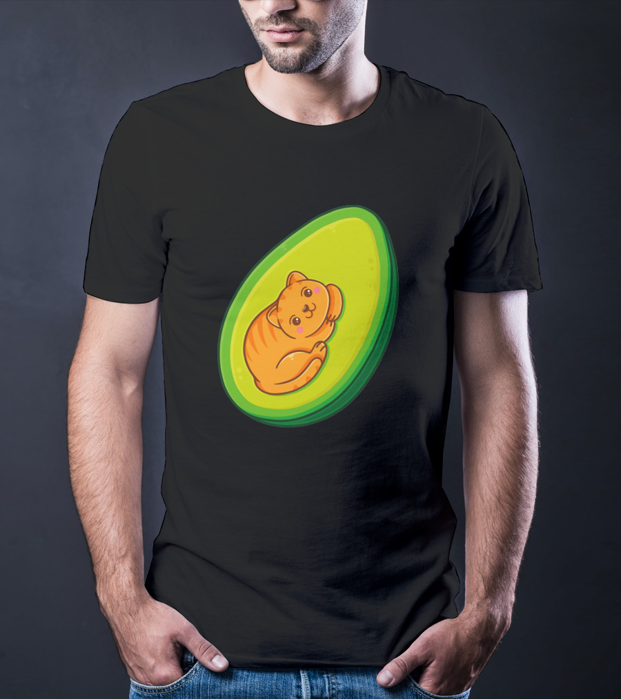 Avocato Cute Cat In Avocado 1635797 T-Shirt