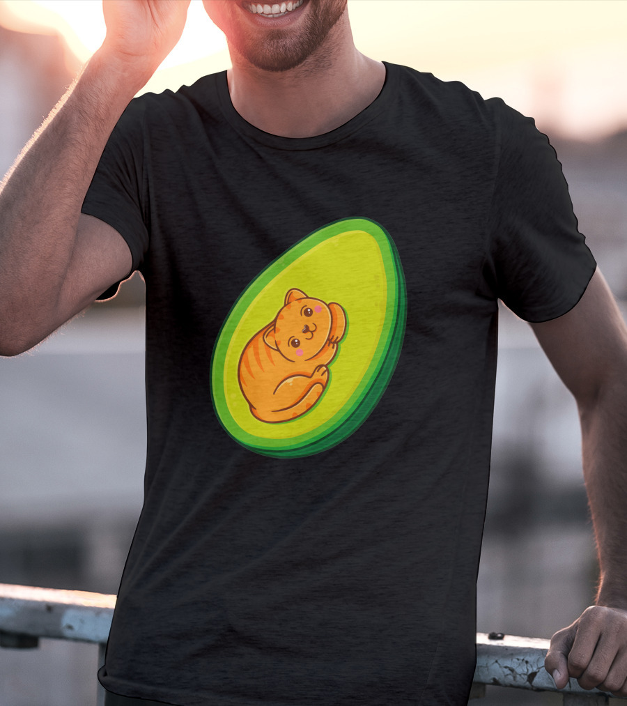 Avocato Cute Cat In Avocado 1635797 T-Shirt