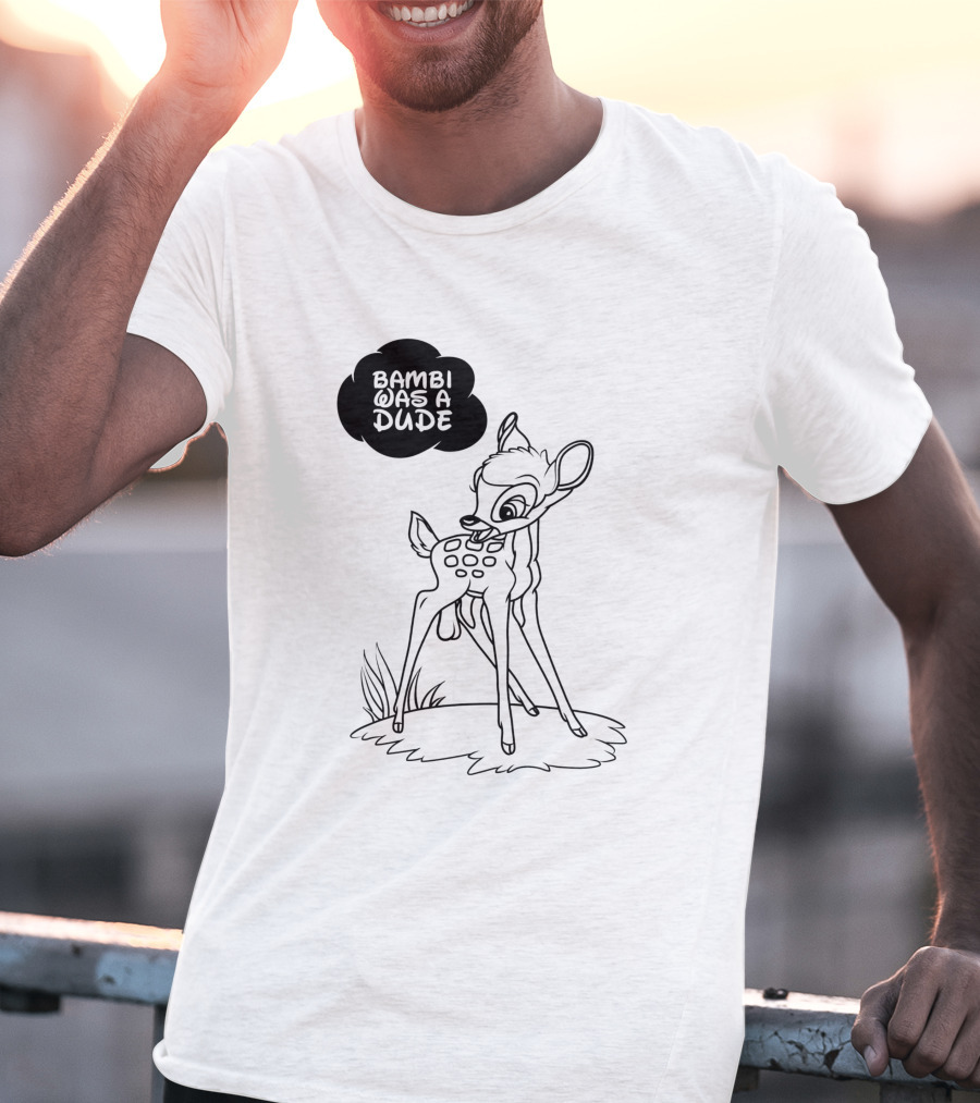 Bambi Was A Dude Deer Cartoon Classic T-Shirt