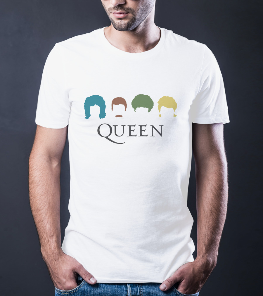 Queen Band Silhouettes With Iconic Hairstyles T-Shirt