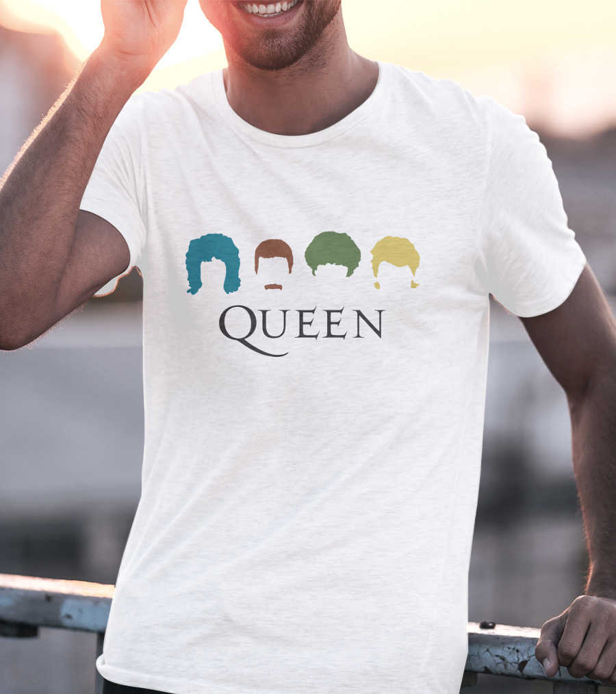 Queen Band Silhouettes With Iconic Hairstyles T-Shirt