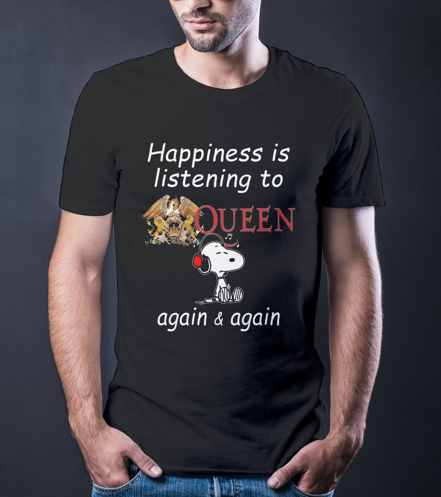 Queen Snoopy Headphones T-Shirt