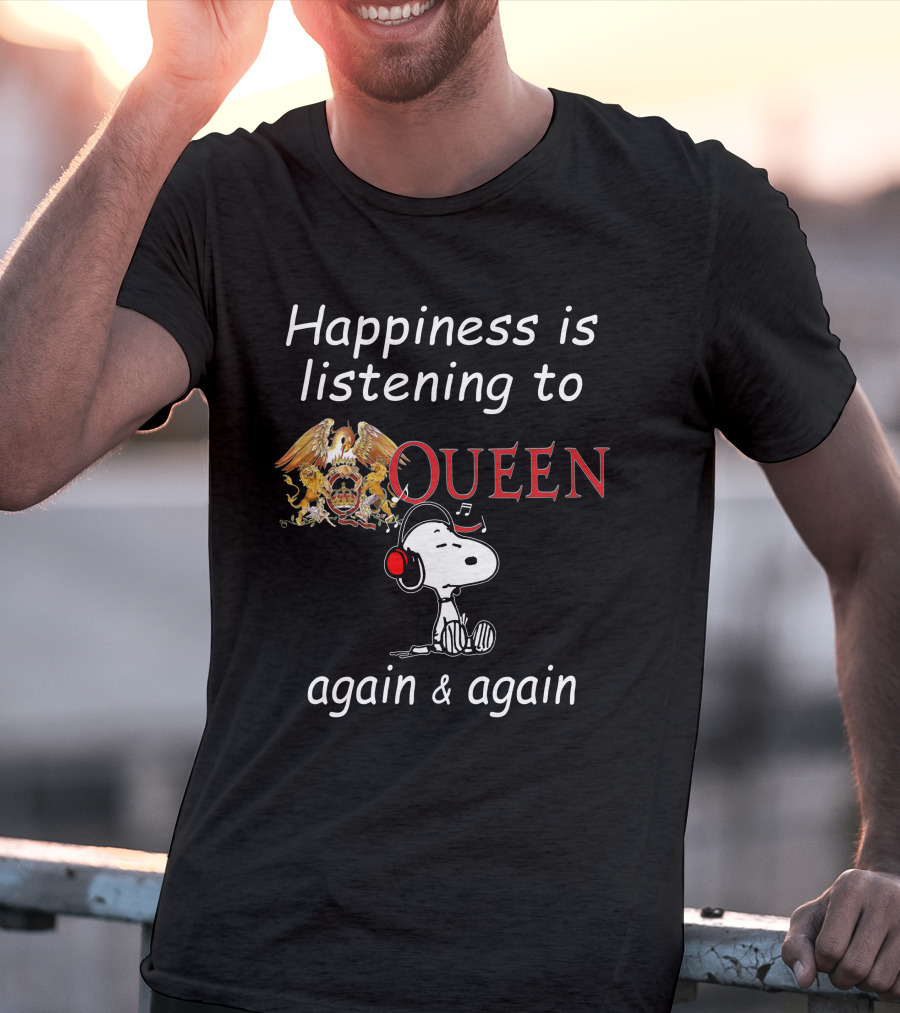 Queen Snoopy Headphones T-Shirt