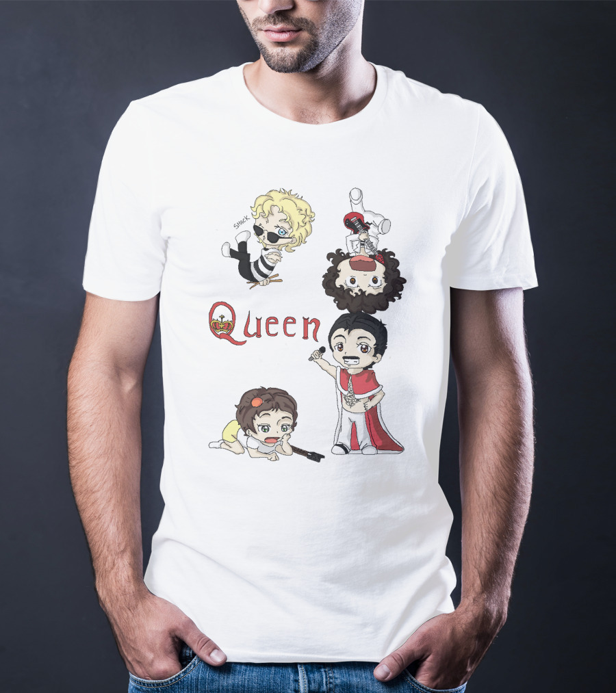 Queen Chibi Band Characters T-Shirt