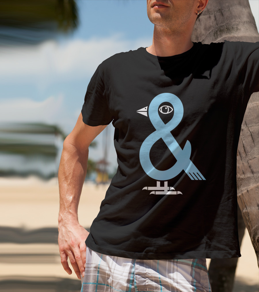 A Bird In The 'And Ampersand Bird Illustration 809179 T-Shirt