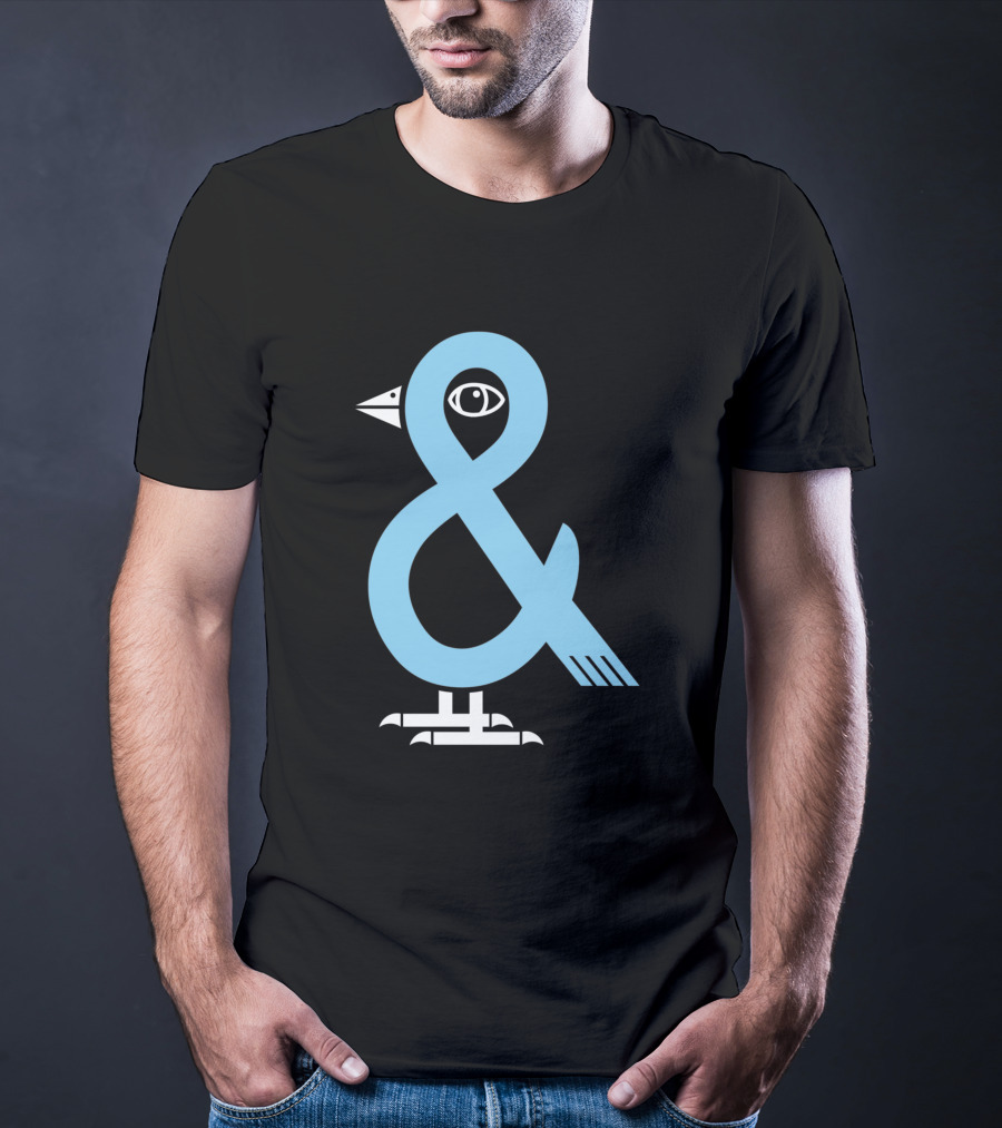 A Bird In The 'And Ampersand Bird Illustration 809179 T-Shirt
