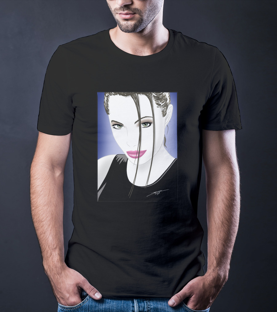 Angelic Raider Femme Fatale Portrait 59647 T-Shirt