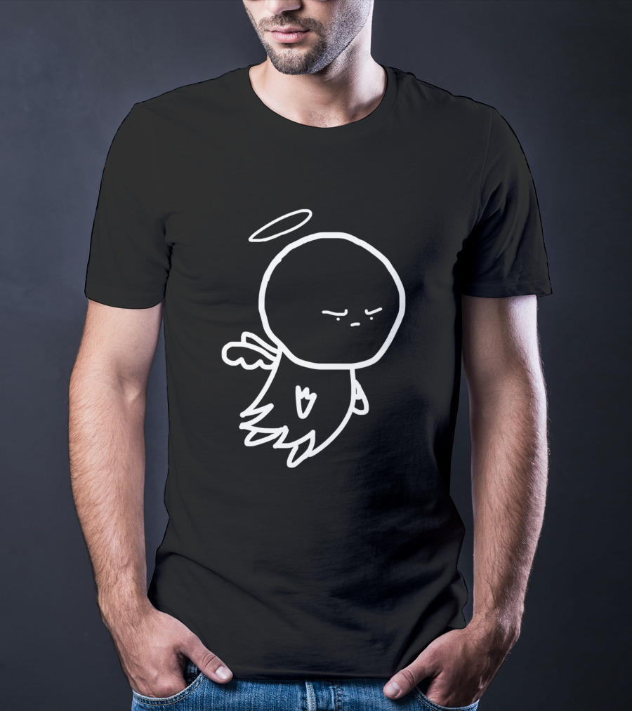 Angry Cherub Minimalist Line Art 836665 T-Shirt