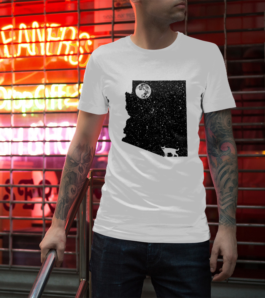 Arizona Cat Moon Silhouette 60047 T-Shirt