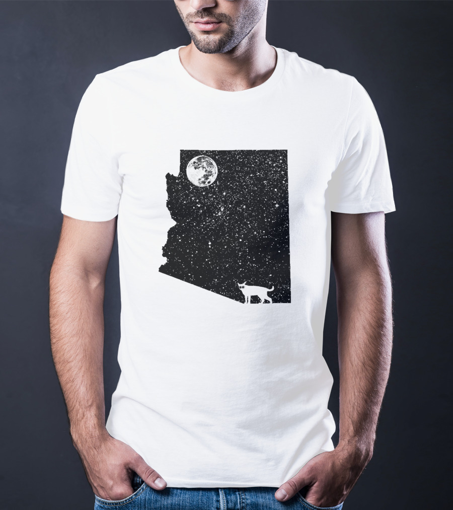 Arizona Cat Moon Silhouette 60047 T-Shirt