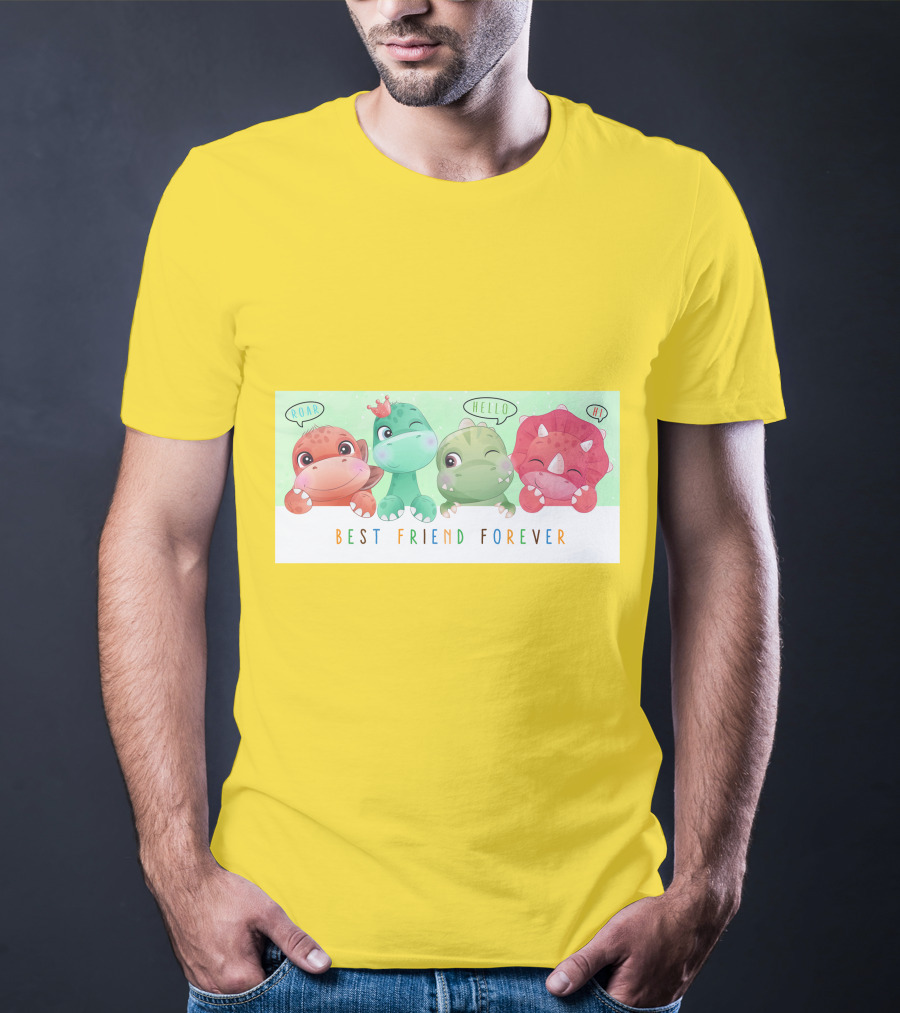 Dinosauria Best Friend Forever Roar Hello Hi T-Shirt