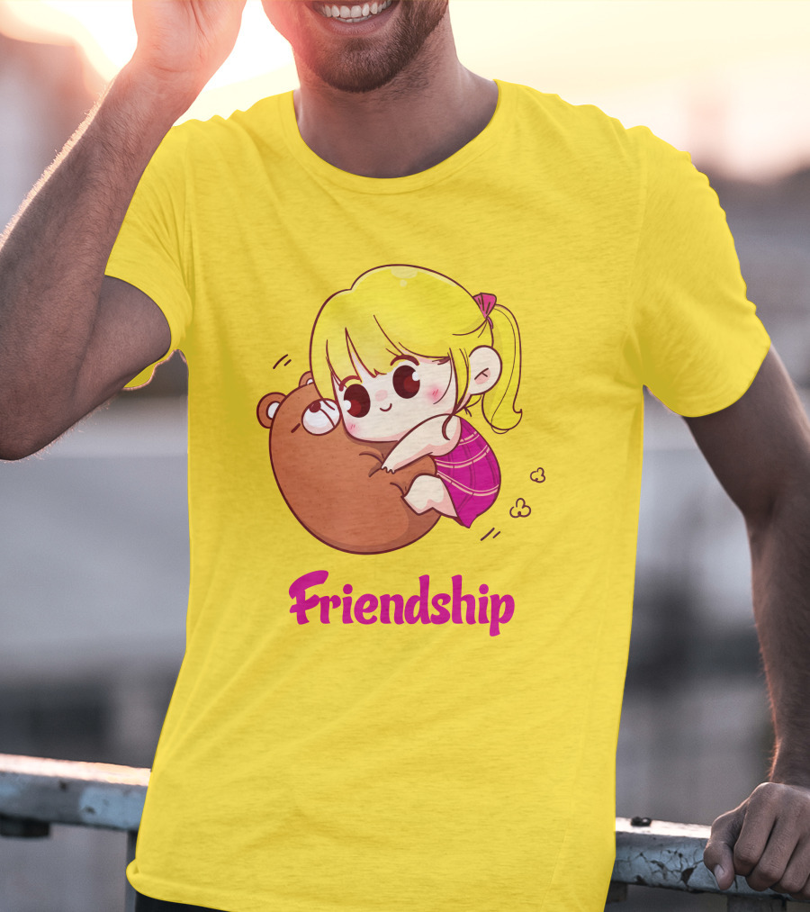 Friendship Baby Comfortable Bear Hug Illustration For Brother T-Shirt