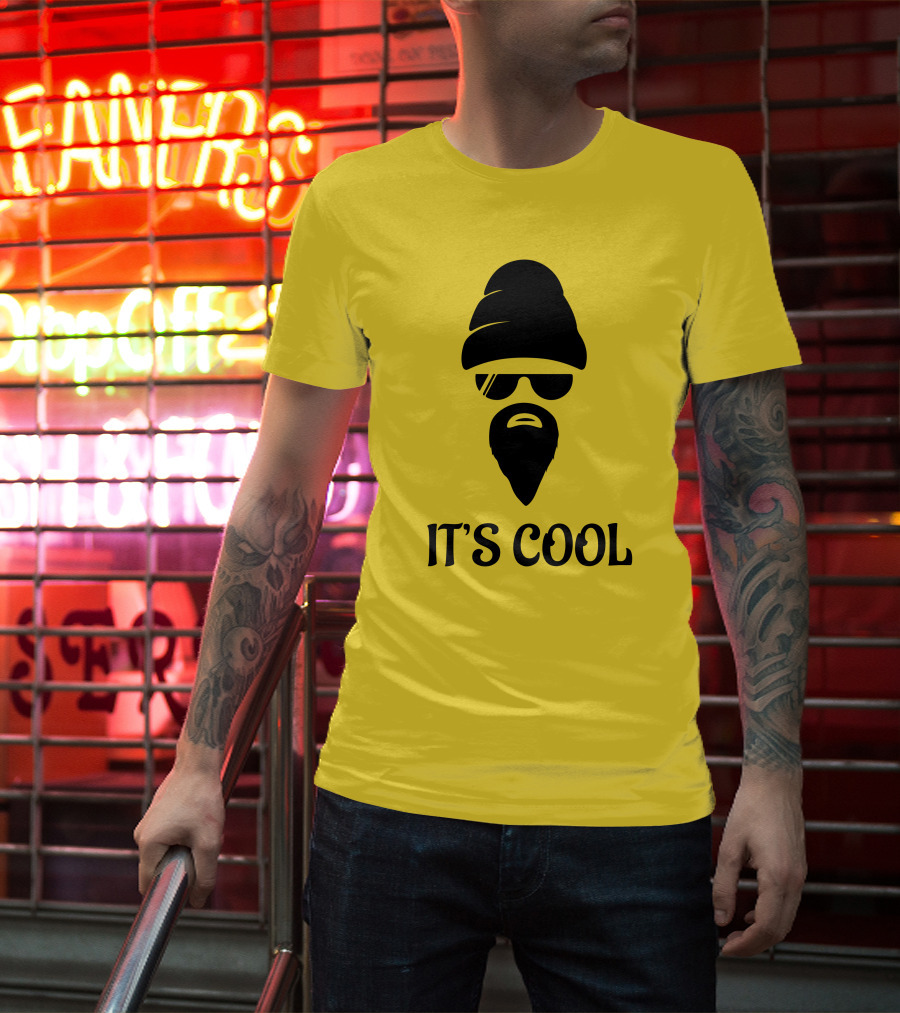 IT'S COOL Bearded Face Sunglasses Beanie T-Shirt