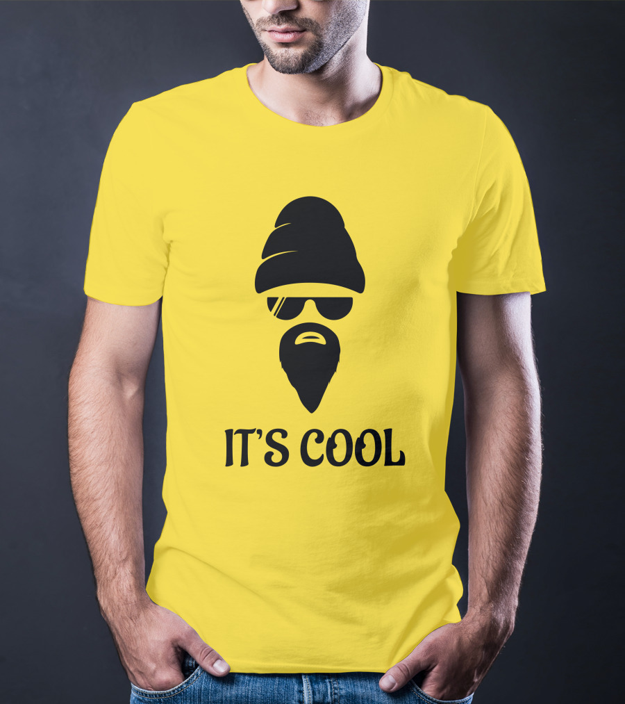 IT'S COOL Bearded Face Sunglasses Beanie T-Shirt