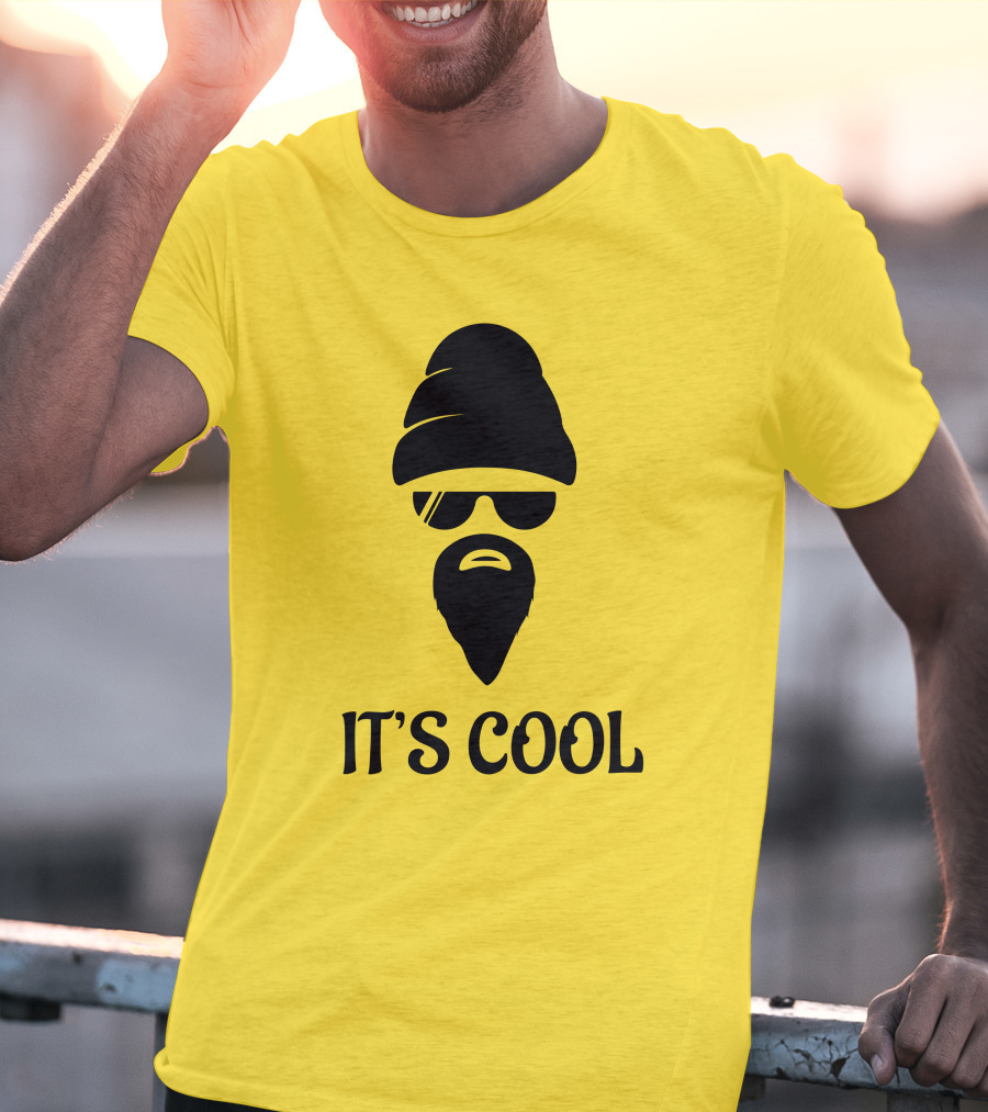 IT'S COOL Bearded Face Sunglasses Beanie T-Shirt