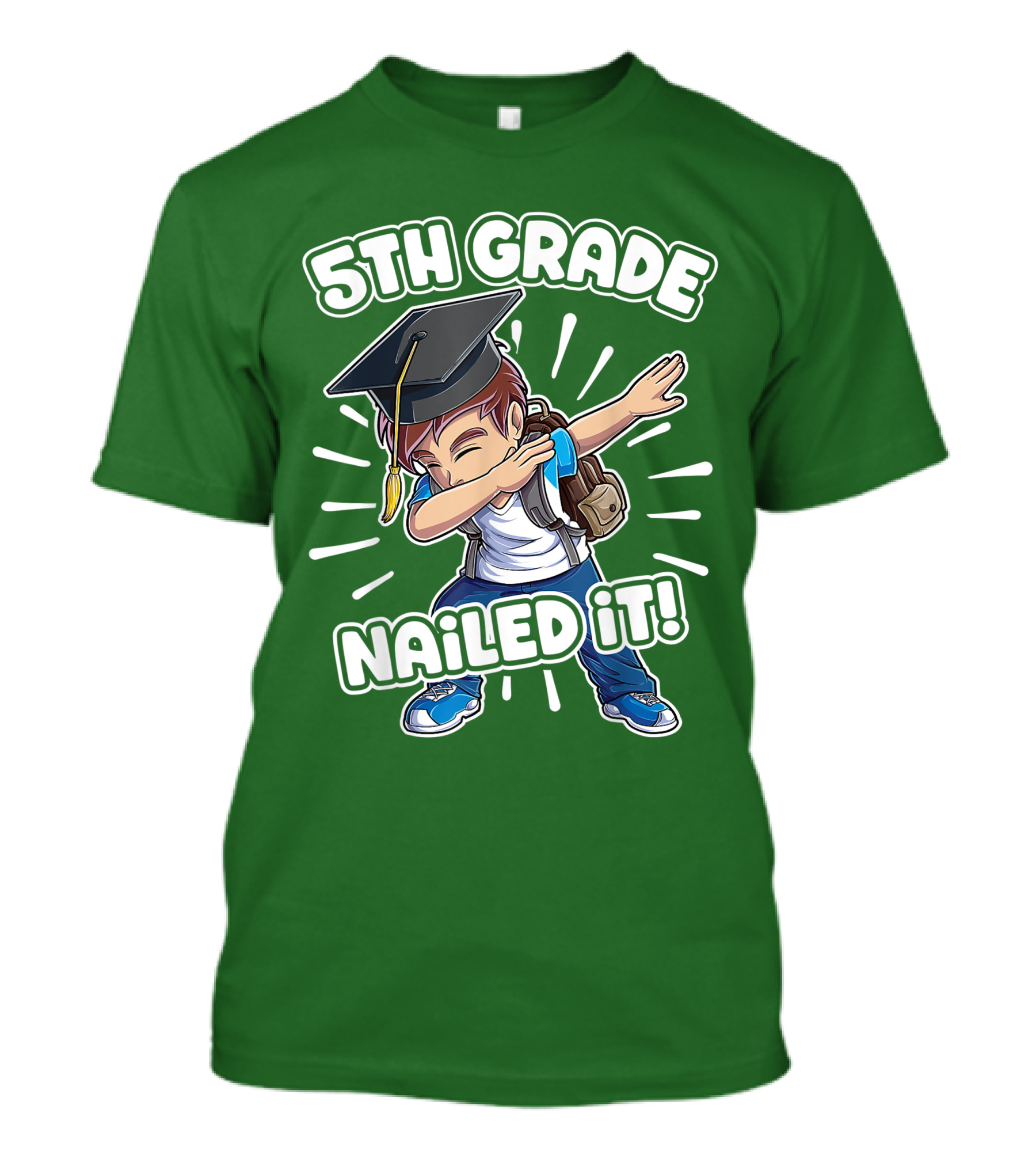5th Grade Class Graduation Boy Nailed It T-Shirt