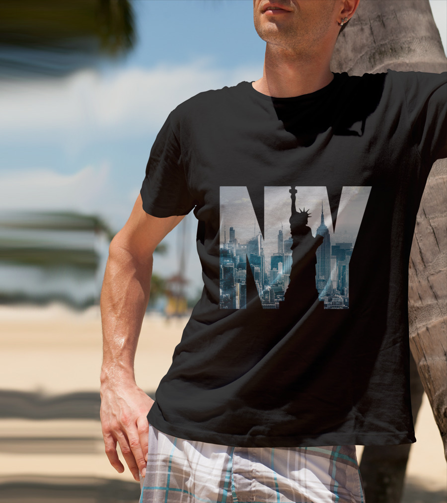 NY New York City Skyline Statue Of Liberty T-Shirt