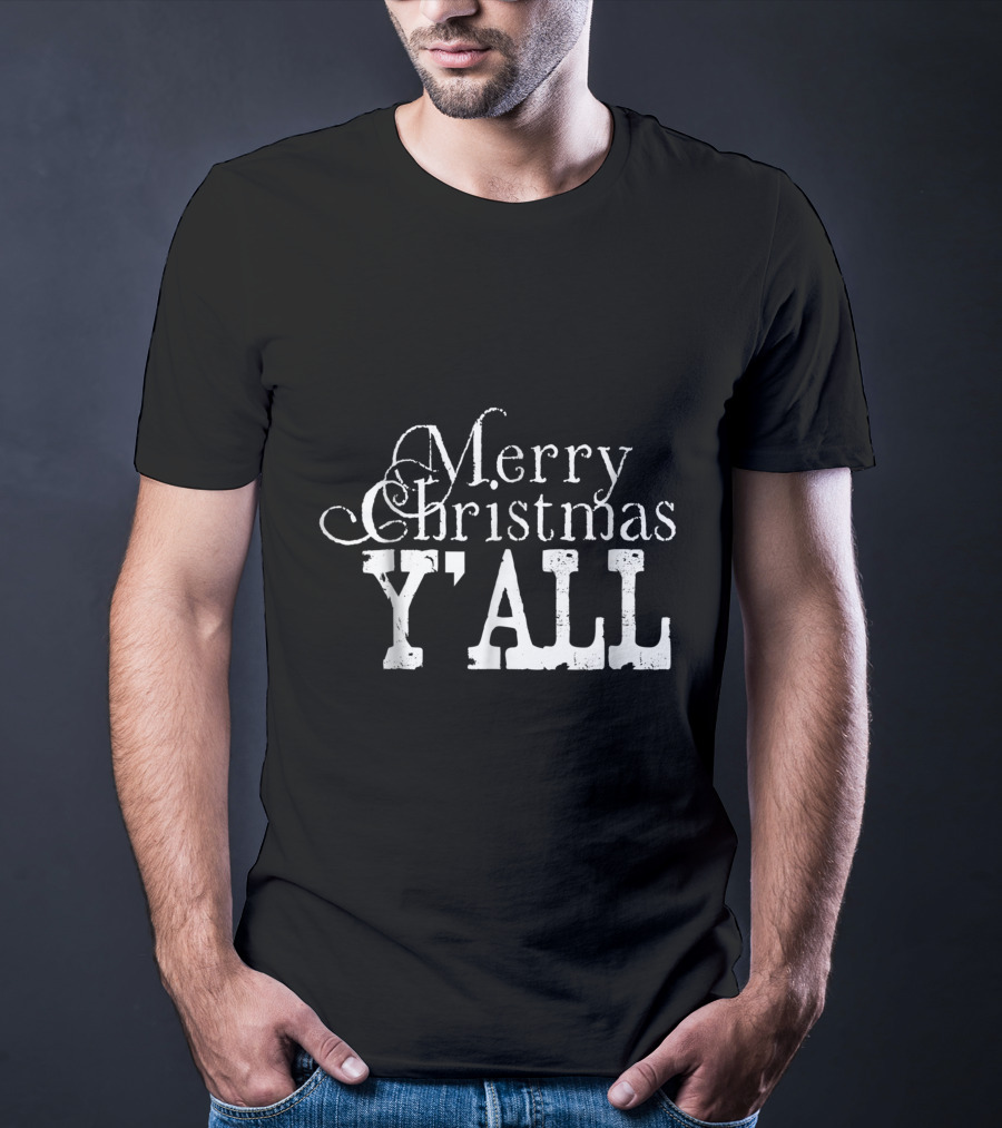 Merry Christmas Y'all Country Slang T-Shirt