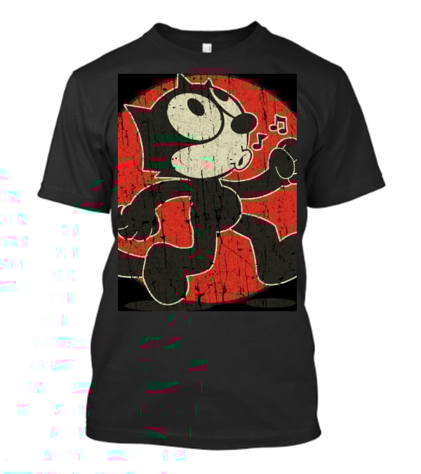 Catcreepypasta Felix The Cat Whistling Red Circle T-Shirt