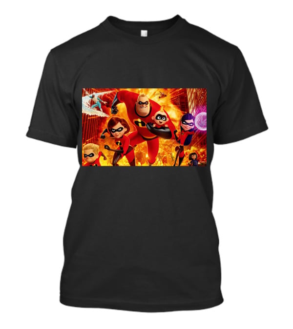 The Incredibles Family Action Adventure Pixar Scene T-Shirt