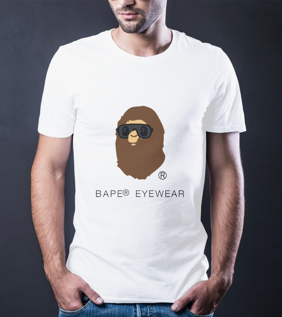 BAPE® Eyewear Iconic Ape Head With Sunglasses T-Shirt