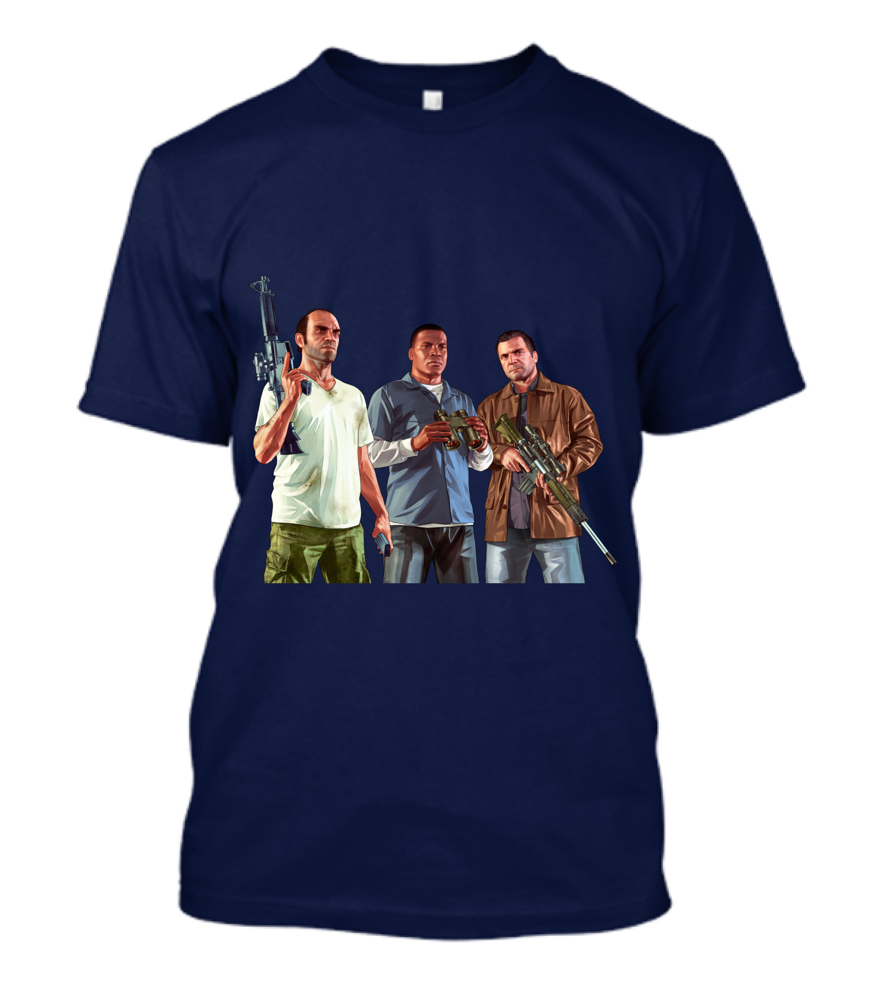 Grand Theft Auto Characters With Weapons T-Shirt
