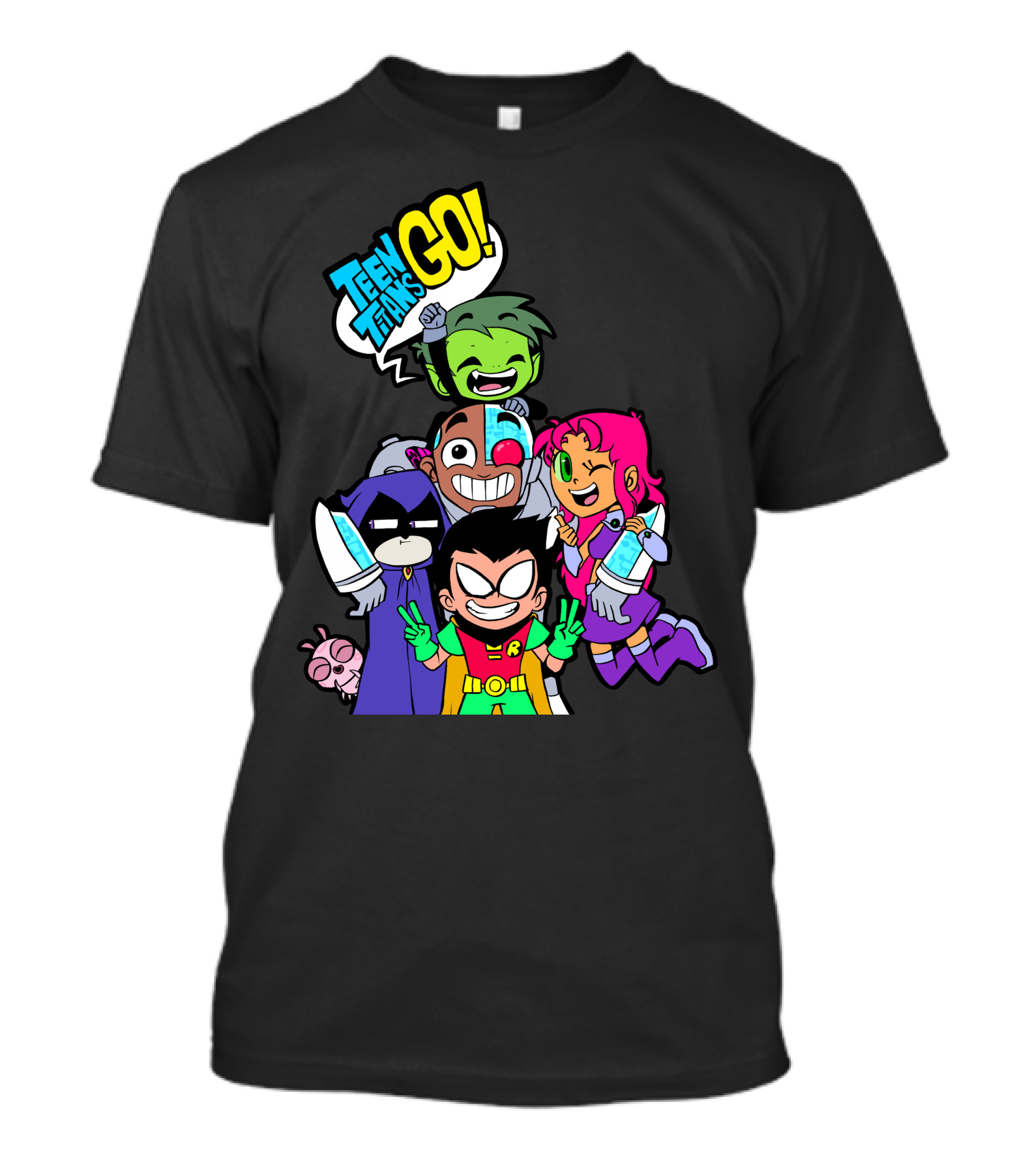 Teen Titans Go Animated Characters Group T-Shirt