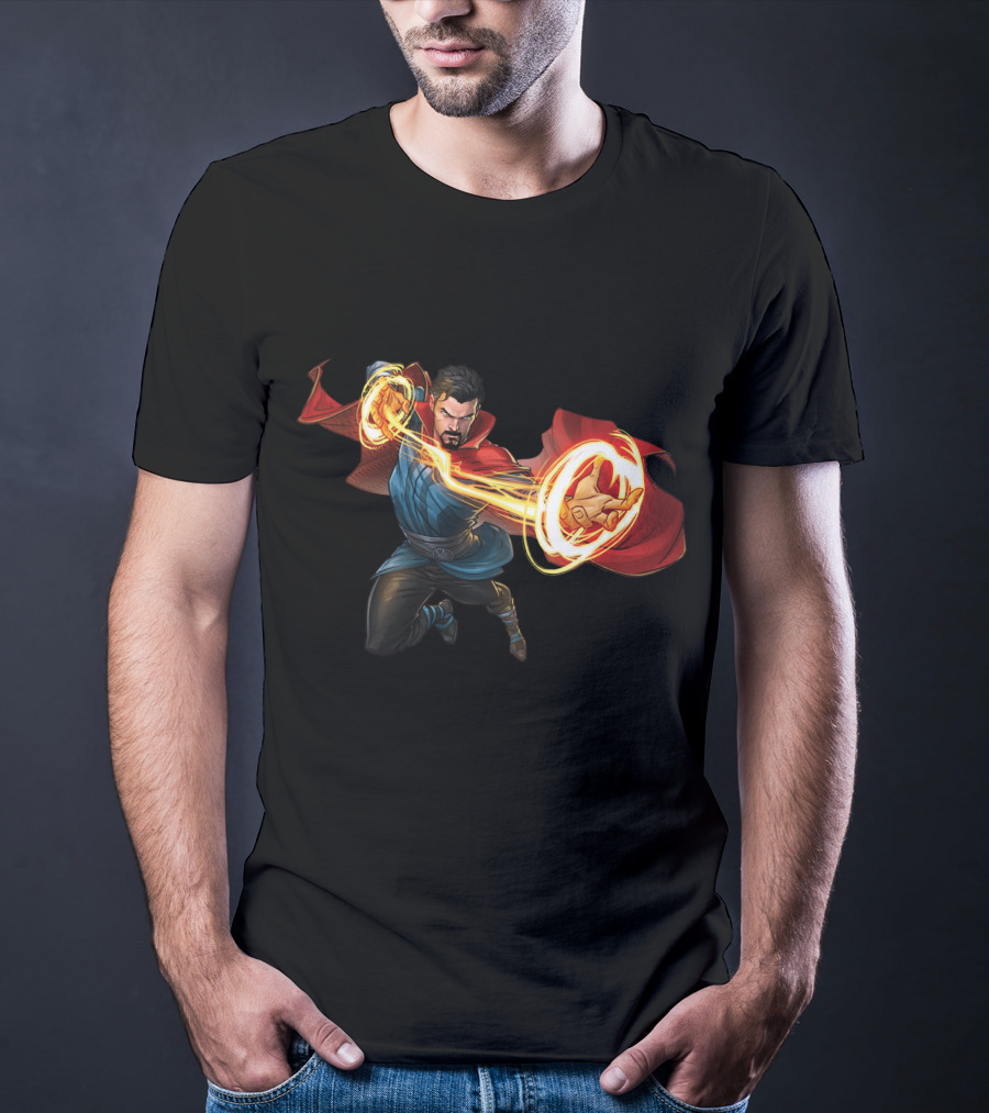 Doctor Strange Marvel Magic Hero Action Pose T-Shirt