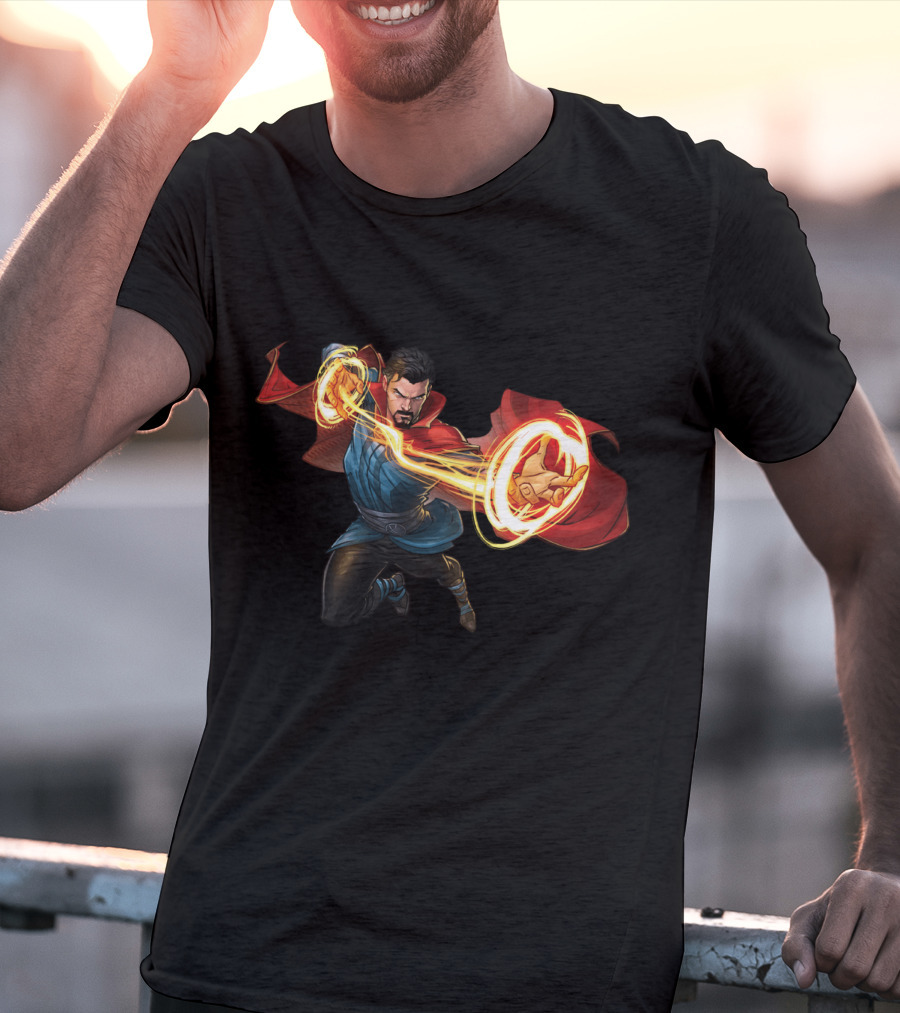 Doctor Strange Marvel Magic Hero Action Pose T-Shirt