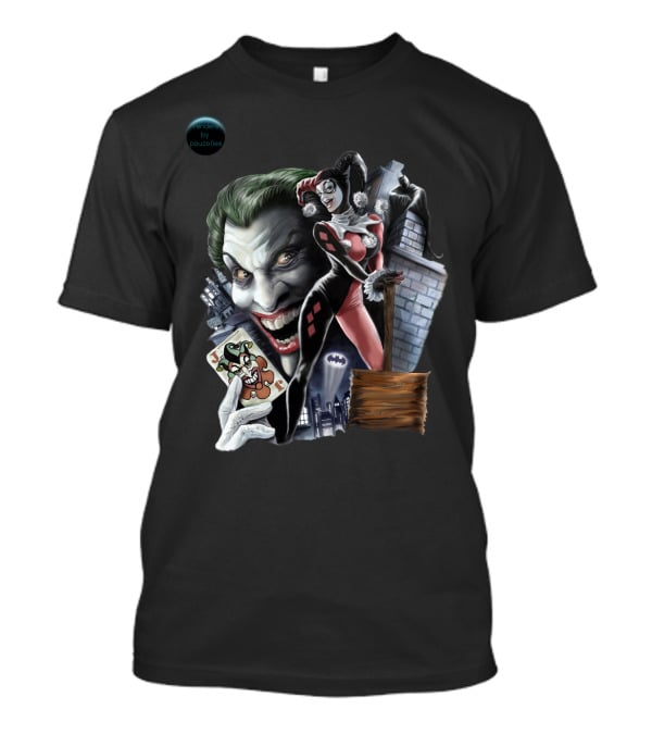 Joker Harley Quinn Gotham Joker Card T-Shirt