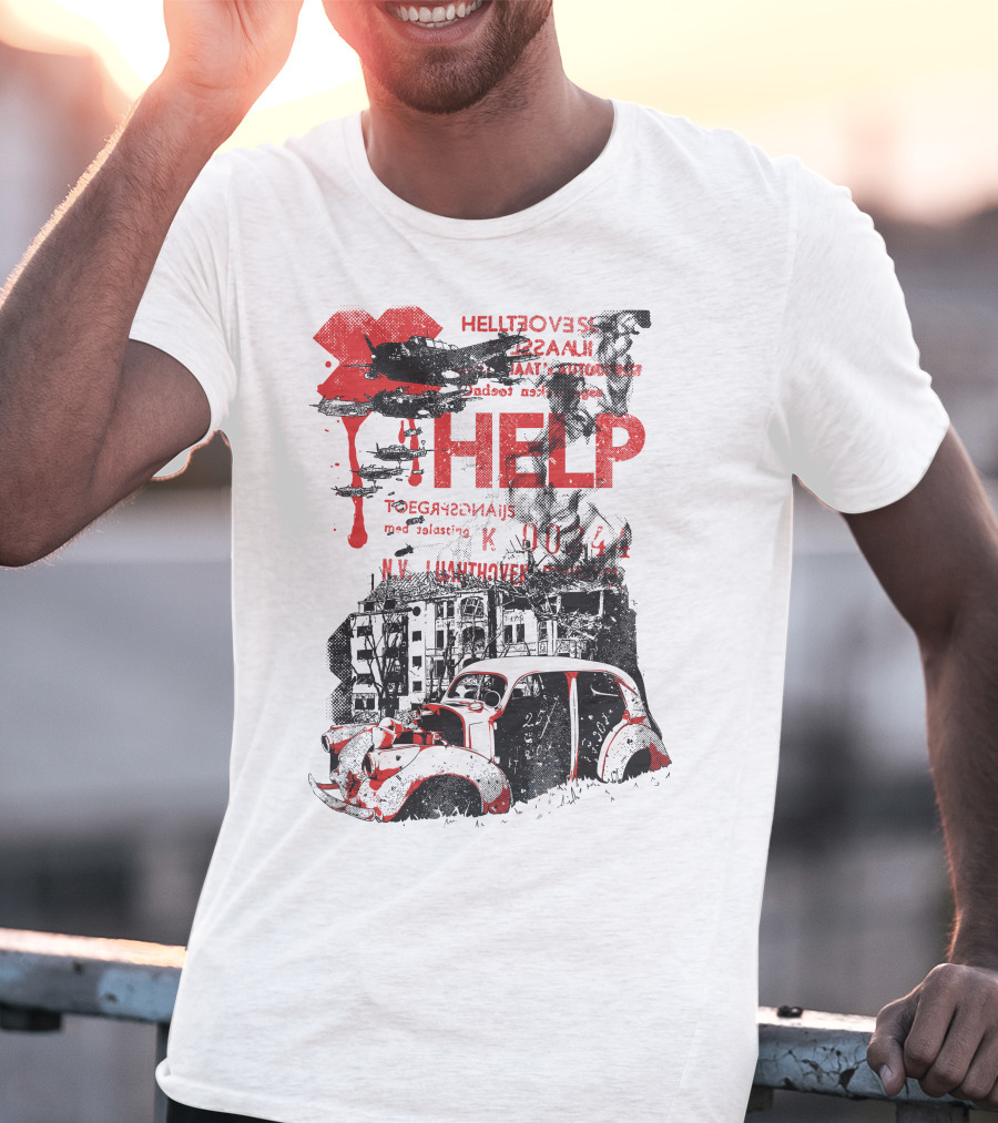 HELP HELLFOVERS UNASSUMING RED TEARS T-Shirt