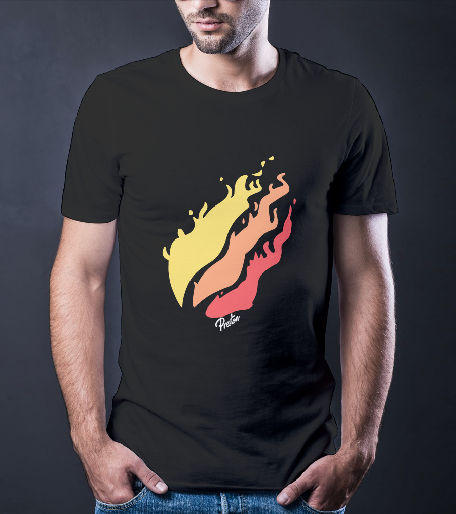 Preston Fire Flame Logo PrestonStyles.com Merch T-Shirt