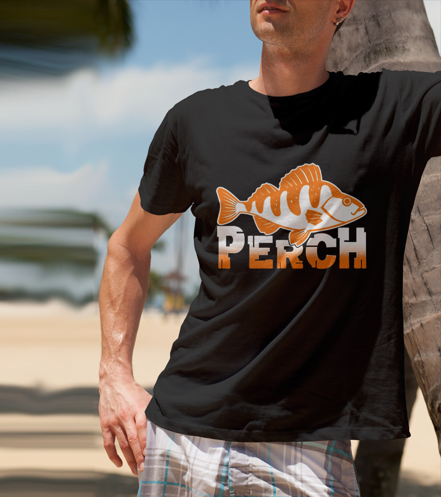 PERCH Fish Orange T-Shirt