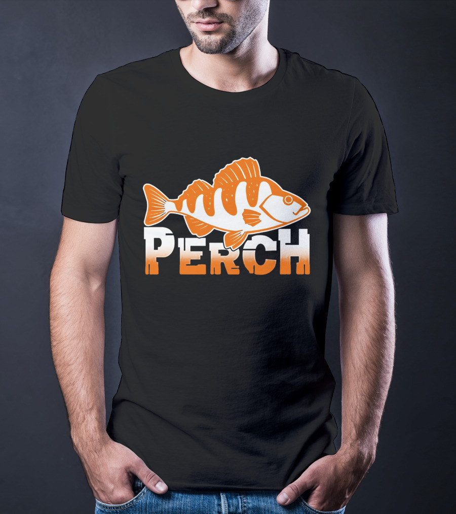 PERCH Fish Orange T-Shirt