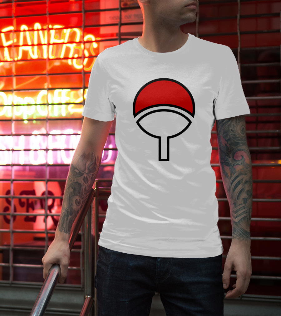 Clan Uchiha Sharingan Fan Symbol T-Shirt