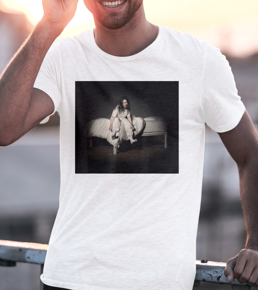 Billie Eilish Sweet Dreams Bed Scene White T-Shirt