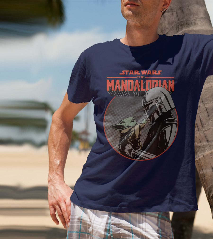 Star Wars The Mandalorian Mando And The Child Vintage Comic T-Shirt