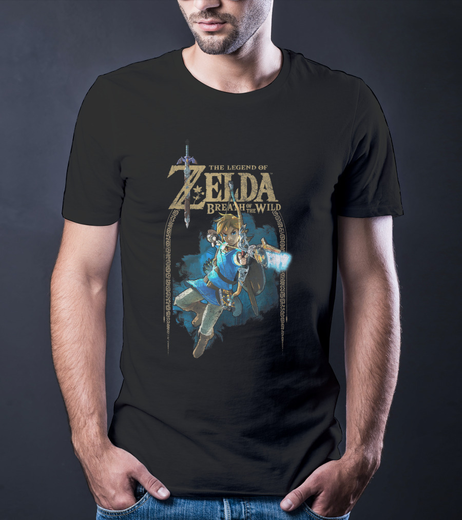 The Legend Of Zelda Breath Of The Wild Link Archery Action T-Shirt