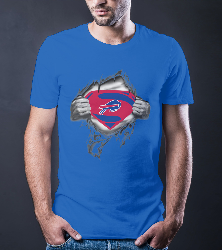 Buffalo Bills Superman Logo Unveiling T-Shirt