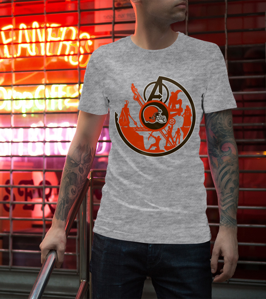 Cleveland Browns Avengers Mashup T-Shirt