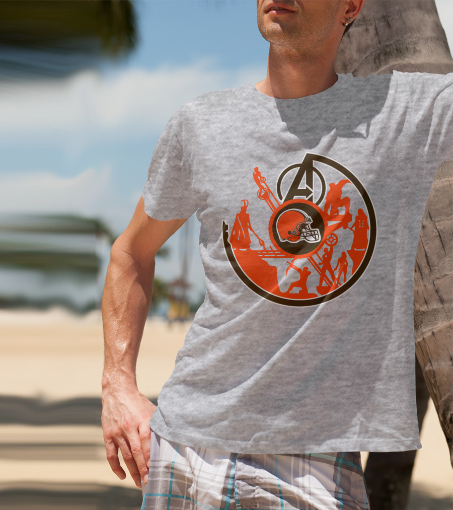 Cleveland Browns Avengers Mashup T-Shirt
