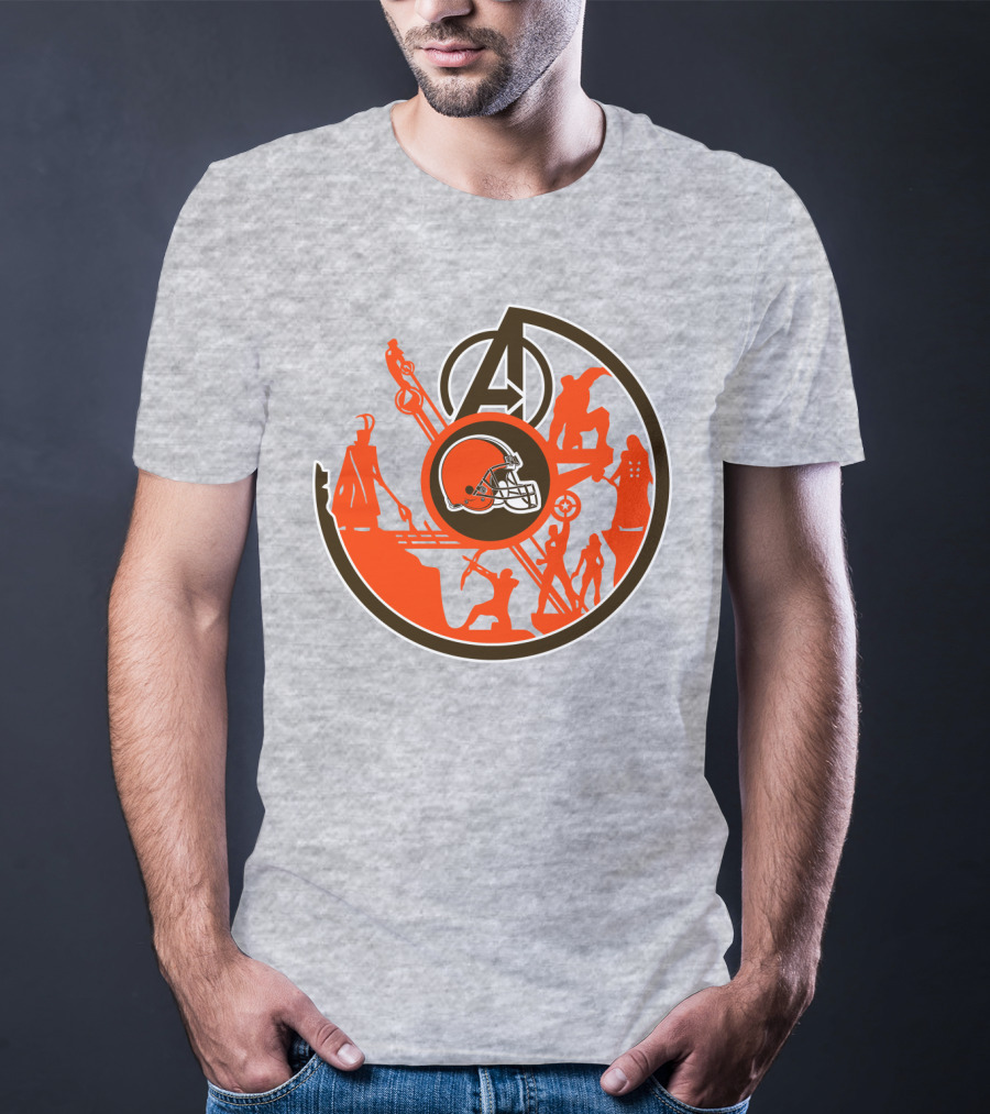 Cleveland Browns Avengers Mashup T-Shirt