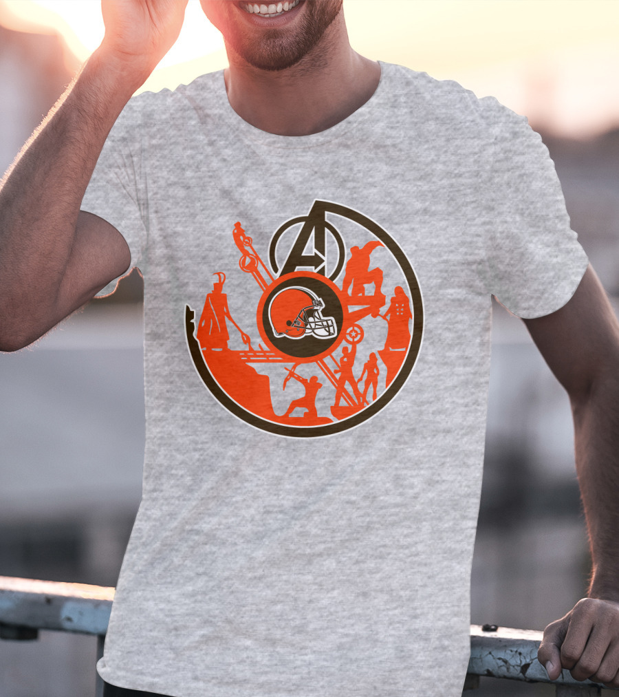 Cleveland Browns Avengers Mashup T-Shirt