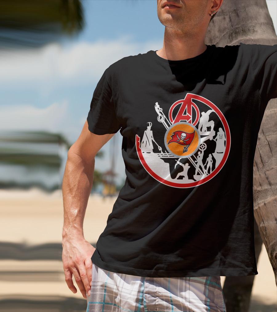 Avengers Buccaneers Crossover Silhouettes T-Shirt