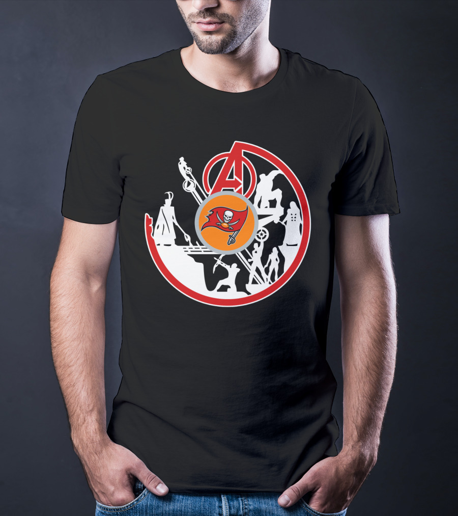 Avengers Buccaneers Crossover Silhouettes T-Shirt