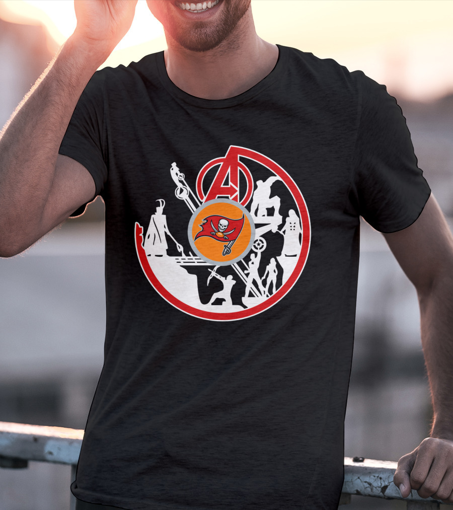 Avengers Buccaneers Crossover Silhouettes T-Shirt