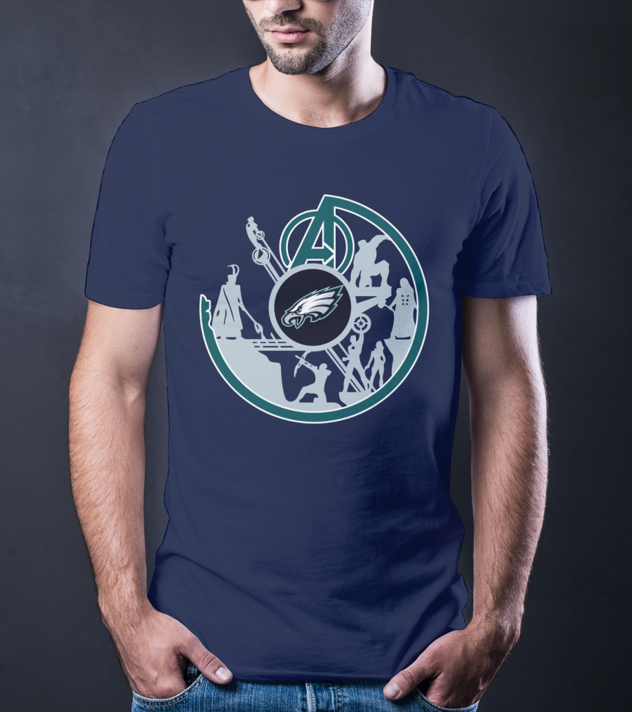 Eagles Avengers Silhouette Crossover T-Shirt